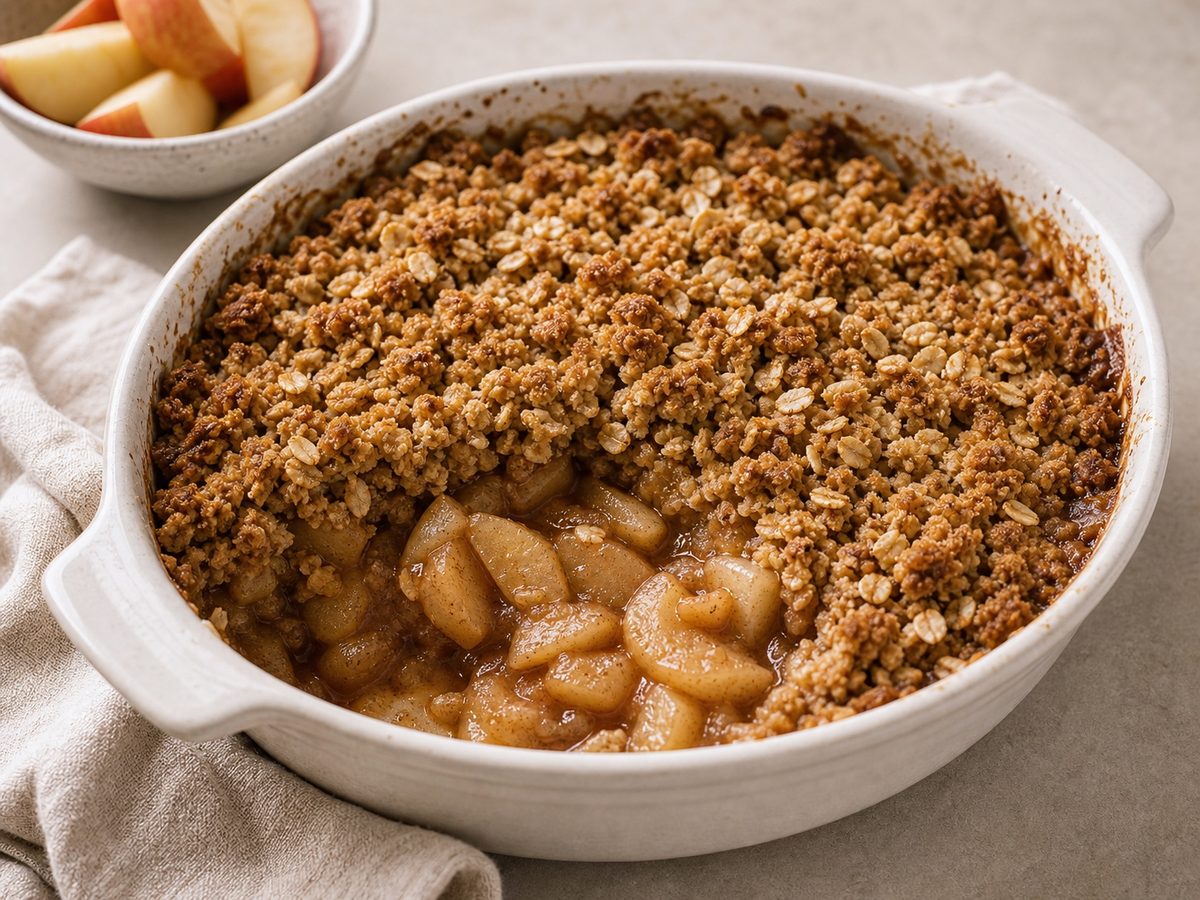 Apple Crisp with Oat Crumble