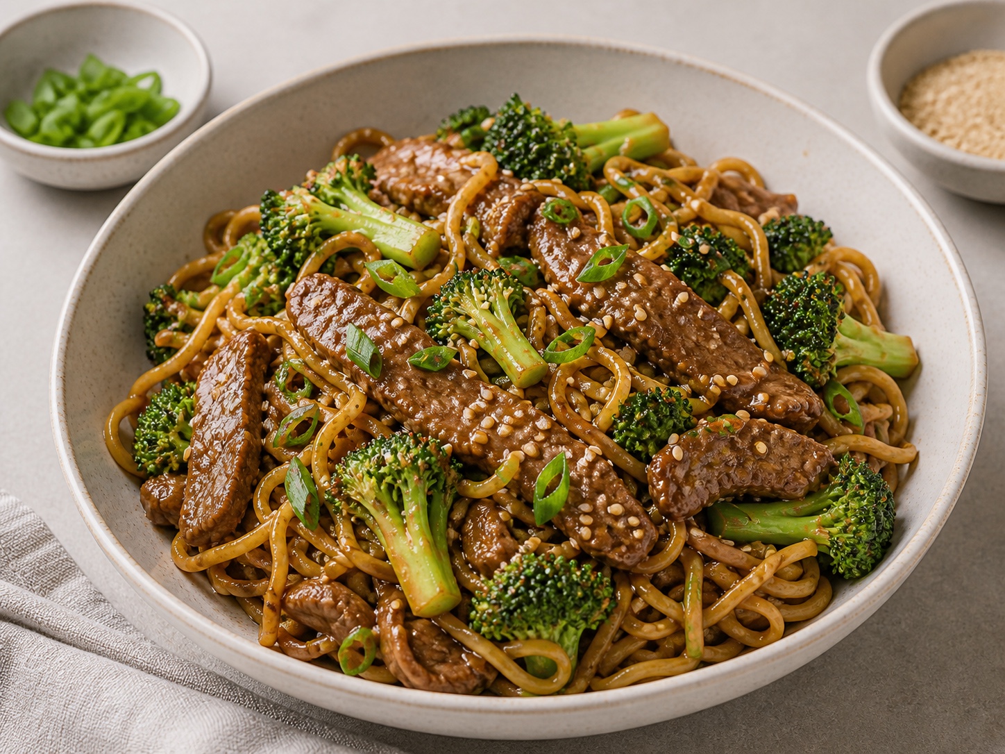 Beef and Broccoli Noodle Stir-Fry
