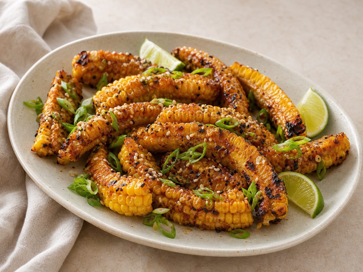 Charred Miso Butter Corn Ribs