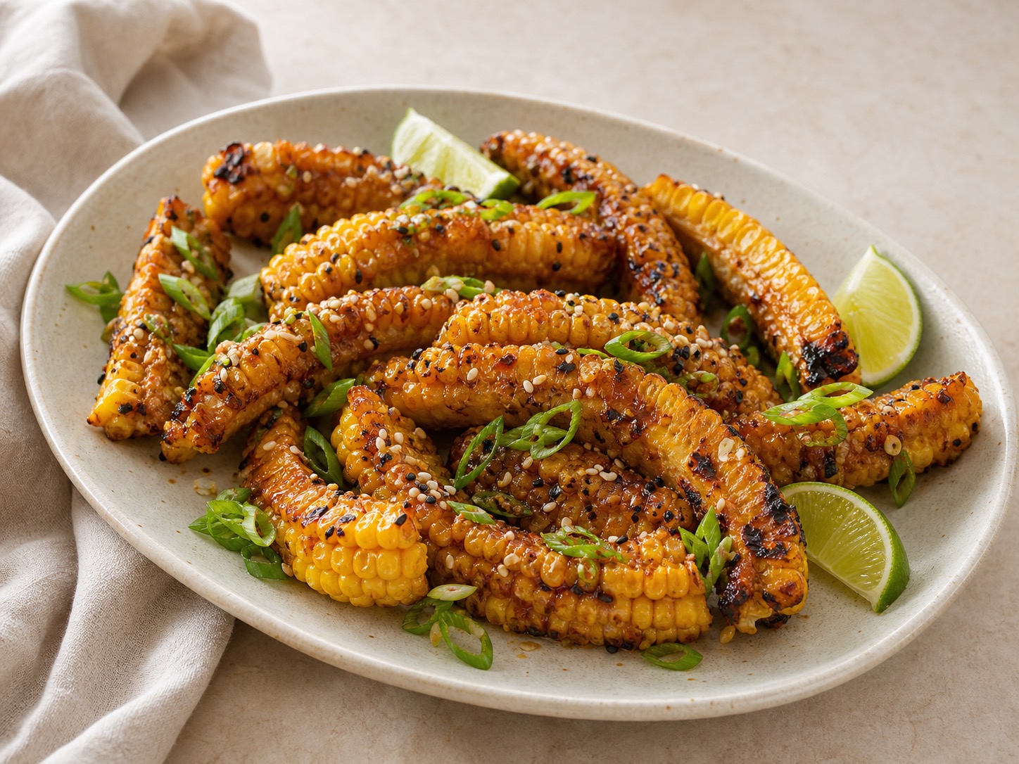 Charred Miso Butter Corn Ribs