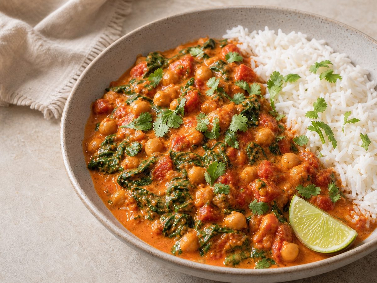 Coconut Tomato Chickpea Curry