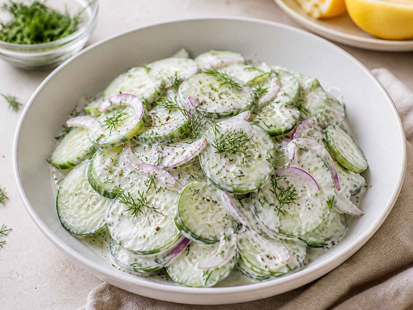 Creamy Cucumber Dill Salad