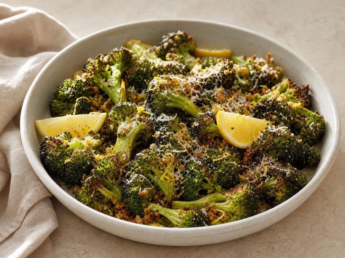 Crispy Parmesan Roasted Broccoli