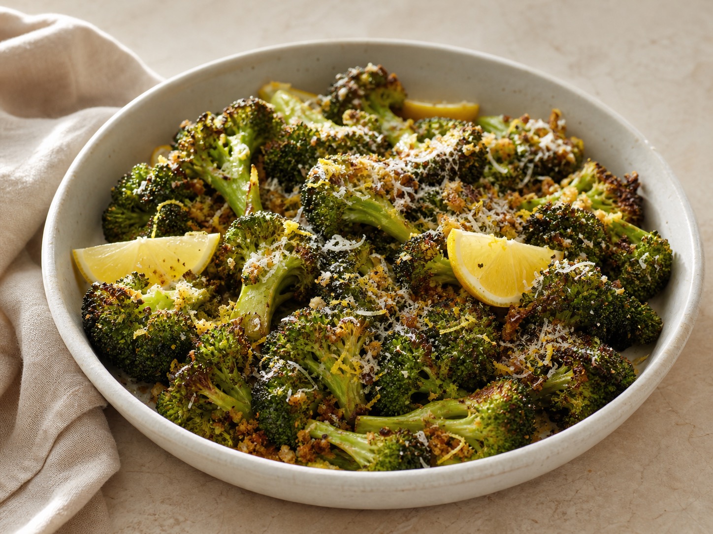 Crispy Parmesan Roasted Broccoli