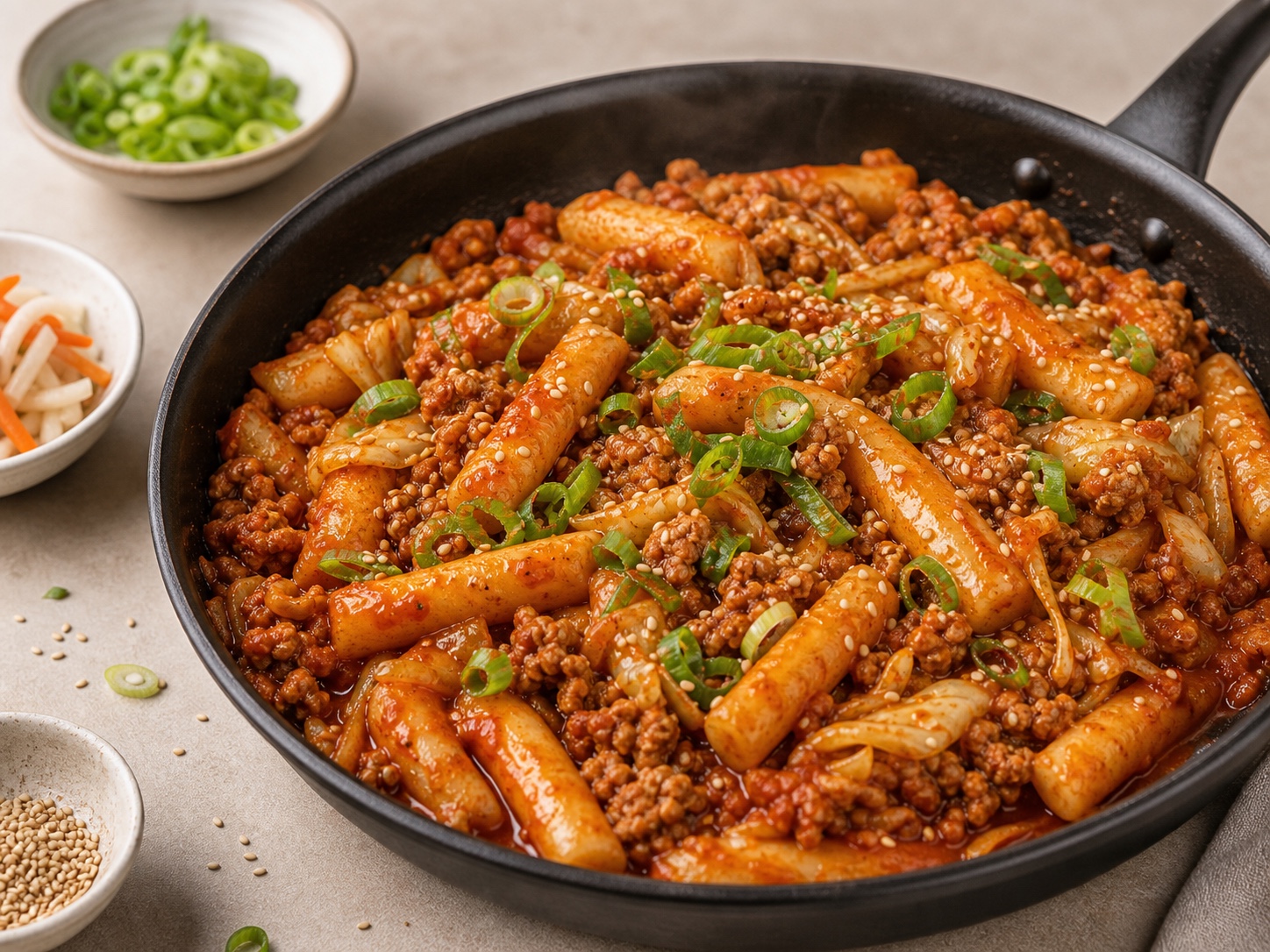 Gochujang Tteokbokki Turkey Skillet