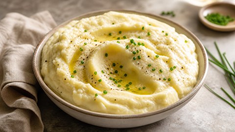 High-Protein Whipped Cottage Cheese Mashed Potatoes