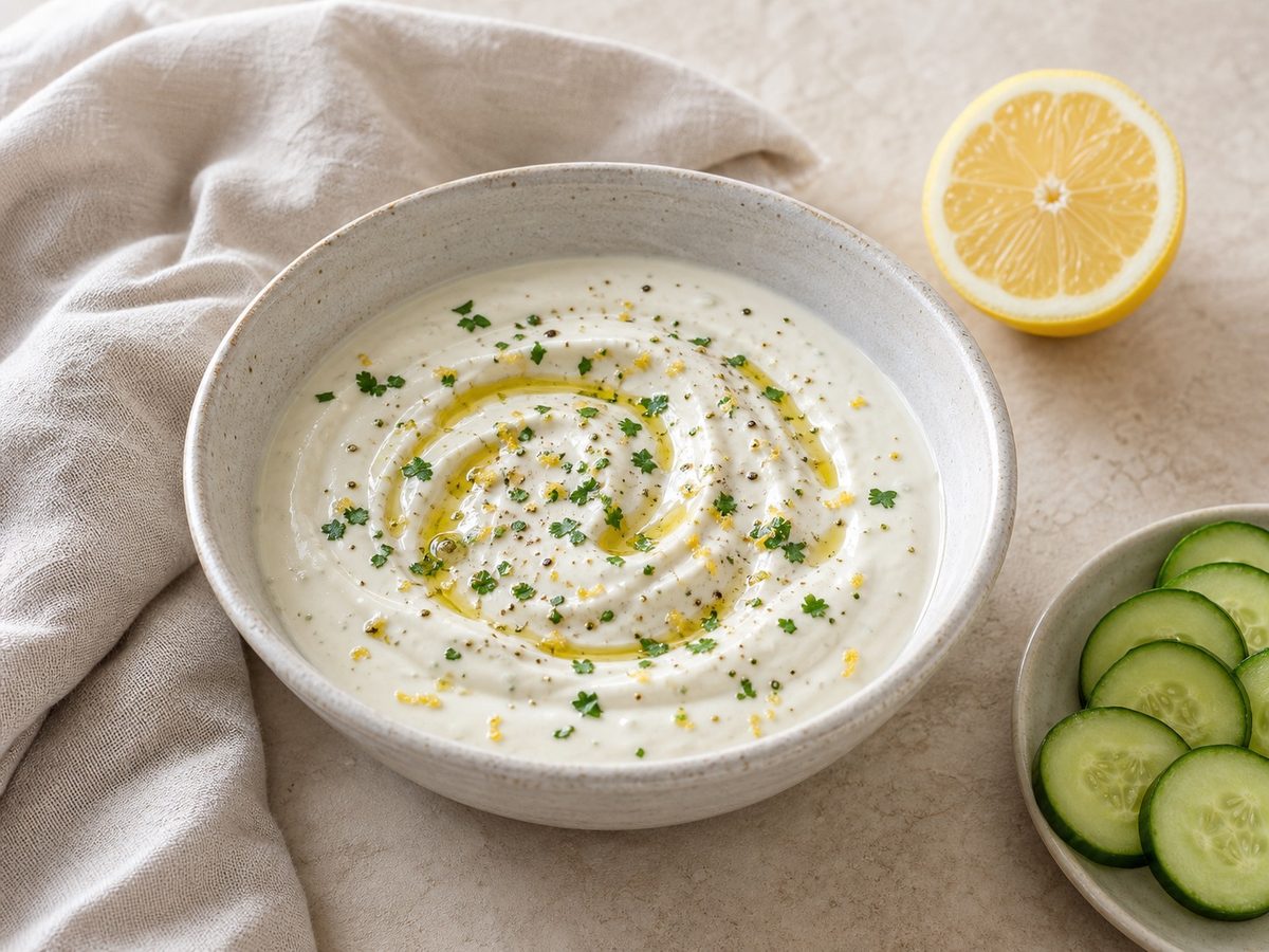 Lemon Tahini Yogurt Sauce
