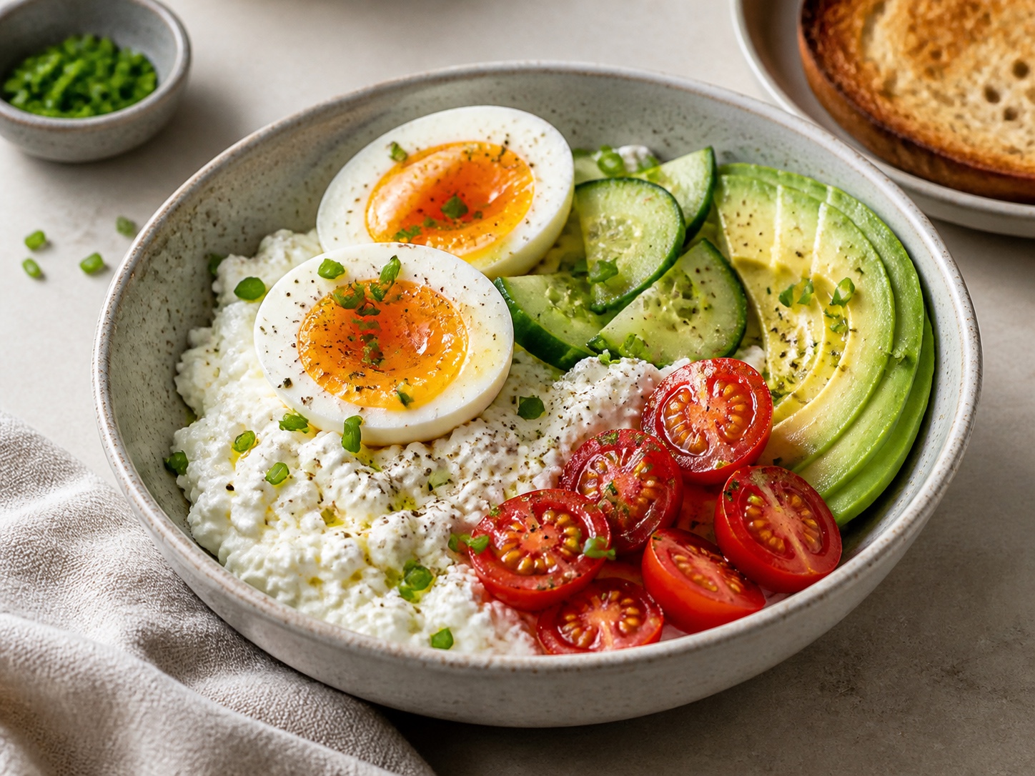 Savory Cottage Cheese Breakfast Bowl