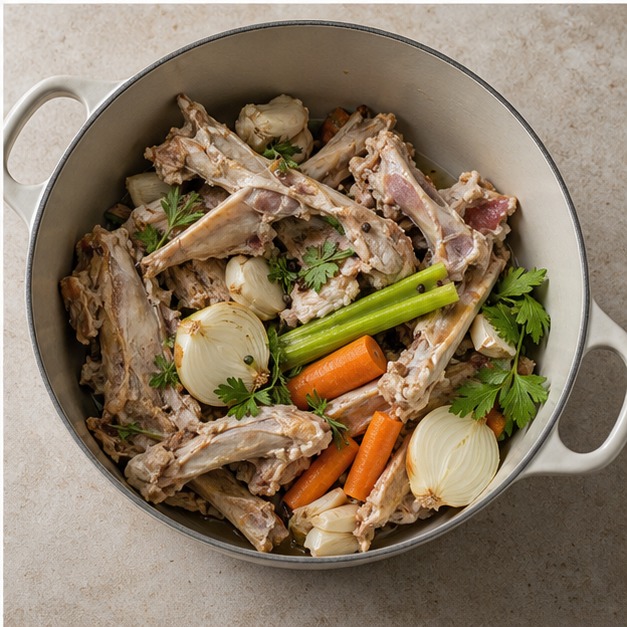 Leftover parts feed your broth and reduce food waste.
