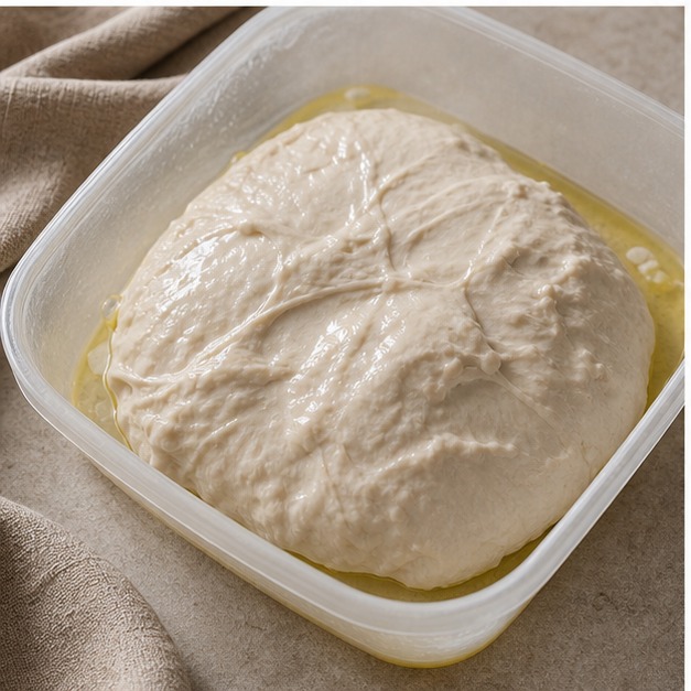 Stronger flour structures the dough so added water stays in play longer.